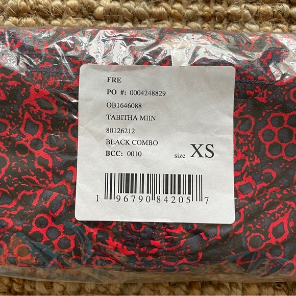 NEW Free People Tabitha Mini Dress In Black Combo - Picture 9 of 10